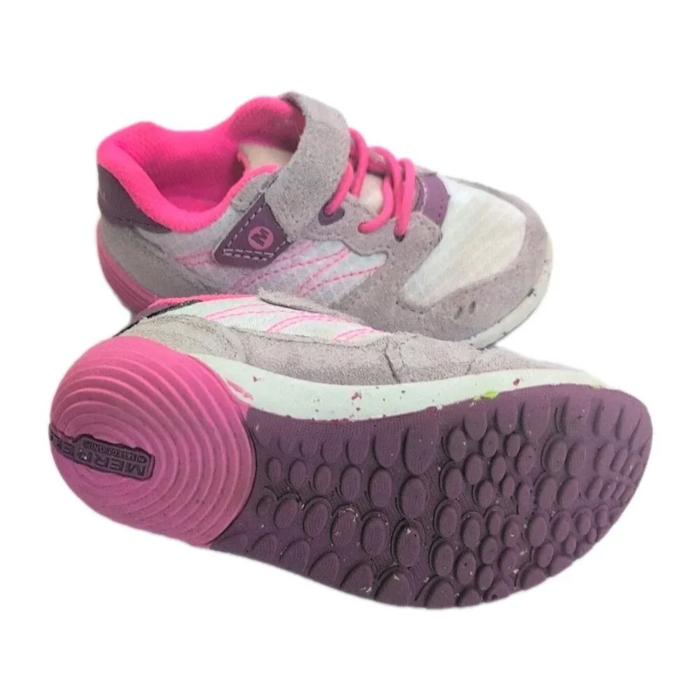 Merrell‎ Kids Bare Steps A83 Sneaker Pink Size 6M